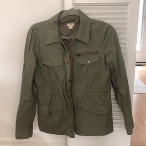 Jcrew olive green fall jacket